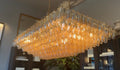 Chiaravalle Glass Tiered Rectangular Chandelier 54