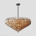 Chiaravalle Glass Tiered Round Chandelier 37