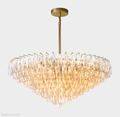 Chiaravalle Glass Tiered Round Chandelier 47