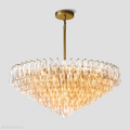 Chiaravalle Glass Tiered Round Chandelier 47