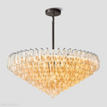 Chiaravalle Glass Tiered Round Chandelier 47