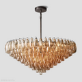 Chiaravalle Glass Tiered Round Chandelier 47