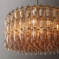 Chiaravalle Glass Tiered Round Chandelier D 37