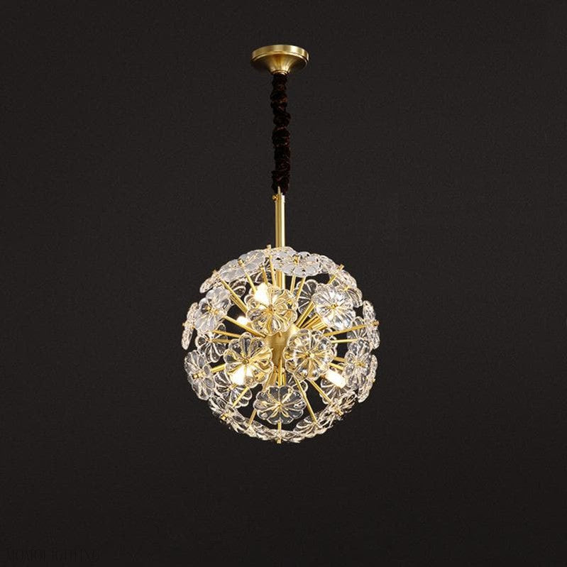 Classic Brass Dandelion Chandelier-Momo Lighting