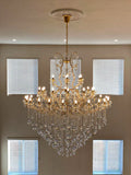 Classic Modern Multi-layers Crystal Chandelier for Staircase/Foyer/Villa-Momo Lighting
