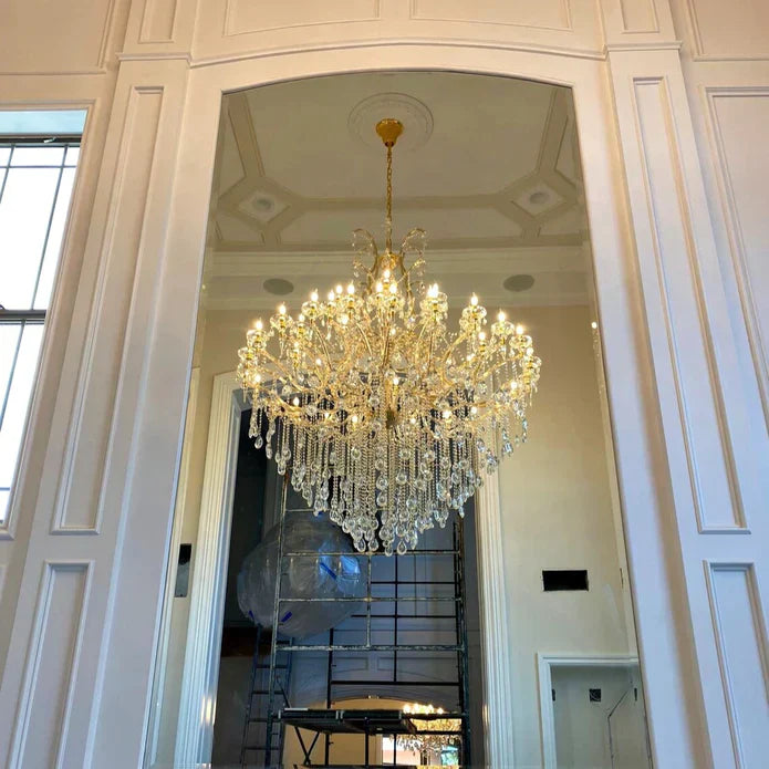 Classic Modern Multi-layers Crystal Chandelier for Staircase/Foyer/Villa-Momo Lighting