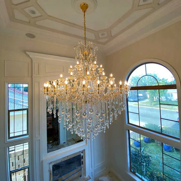 Classic Modern Multi-layers Crystal Chandelier for Staircase/Foyer/Villa-Momo Lighting