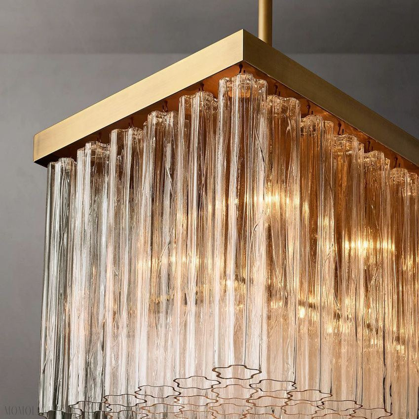 Cloe Rectangle Chandelier-Momo Lighting