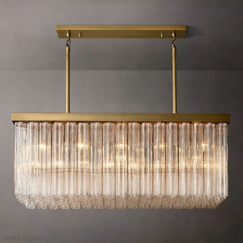 Cloe Rectangle Chandelier-Momo Lighting