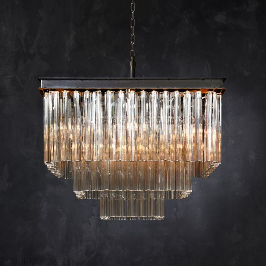 Cloe Square Chandelier-Momo Lighting