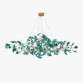 Colorful Glass Ginkgo Leaf Chandelier-Momo Lighting