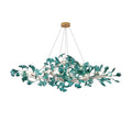 Colorful Glass Ginkgo Leaf Chandelier-Momo Lighting