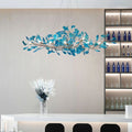 Colorful Glass Ginkgo Leaf Chandelier-Momo Lighting