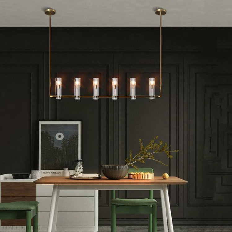 Cono Linear Chandelier for Dining Room-Momo Lighting