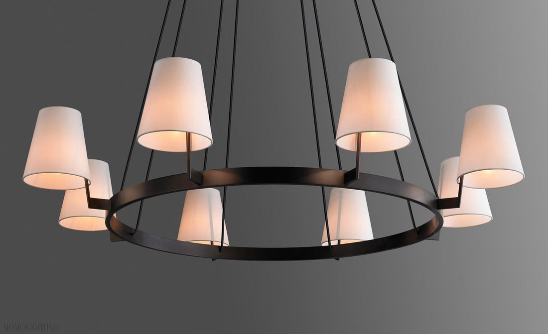 Corniche Circular Round Chandelier 60''-Momo Lighting
