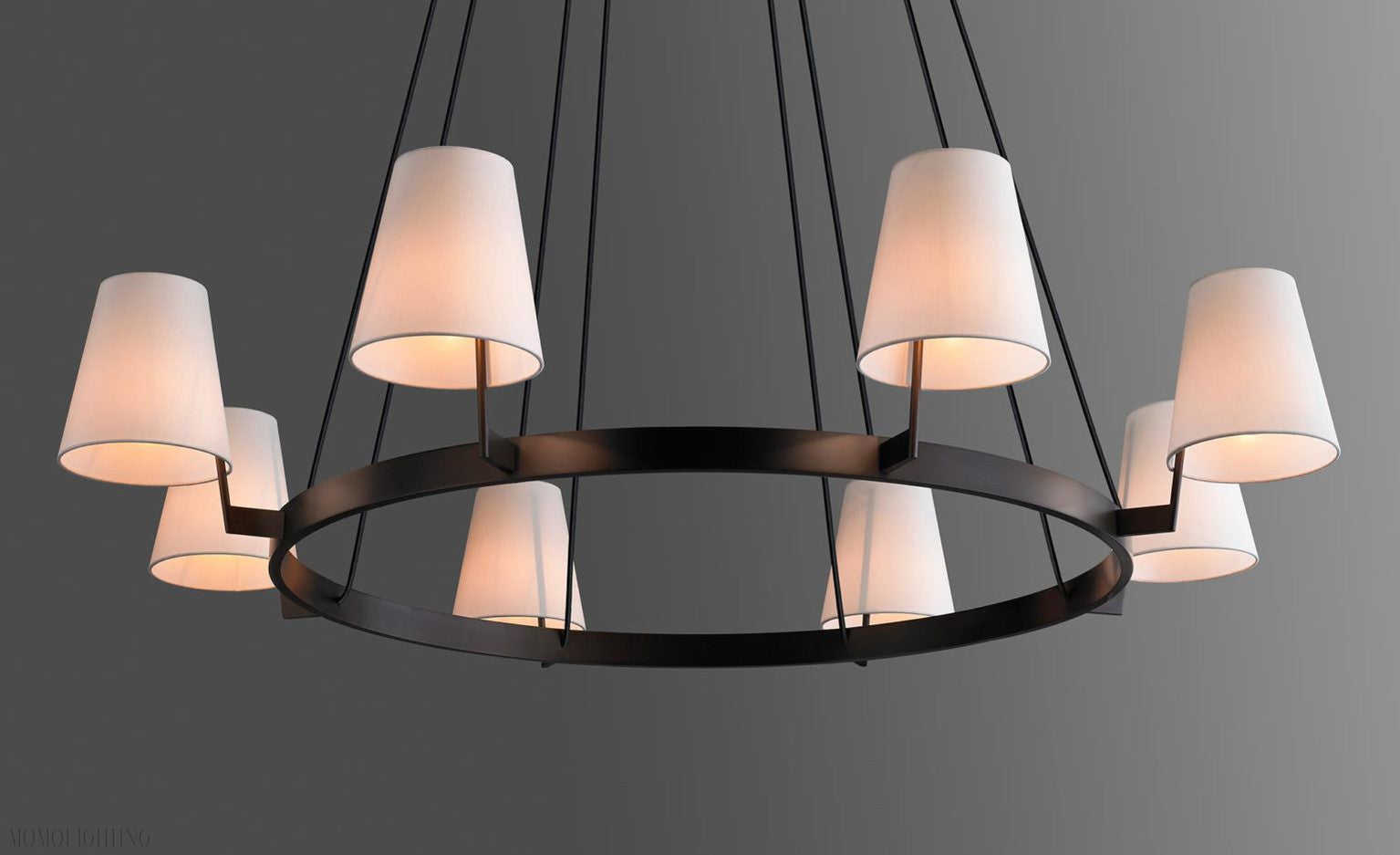 Corniche Circular Round Chandelier 60''-Momo Lighting