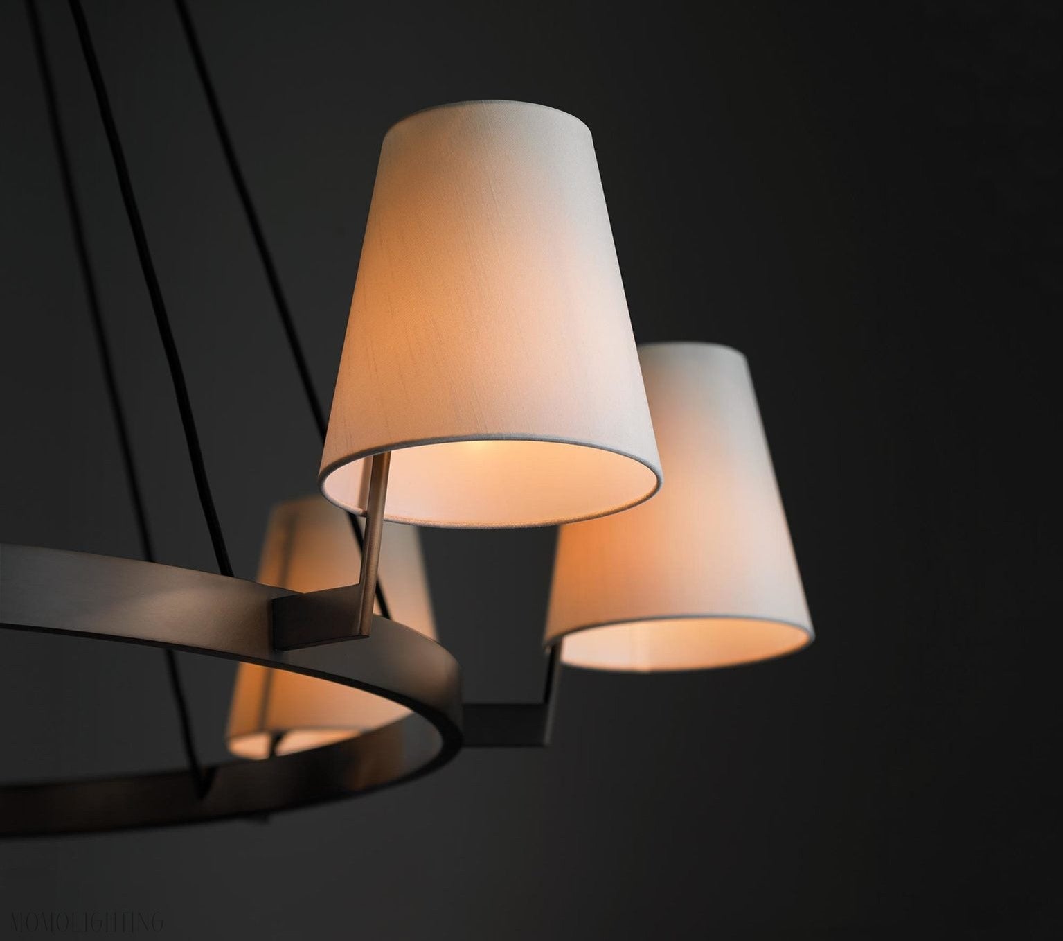 Corniche Circular Round Chandelier 60''-Momo Lighting