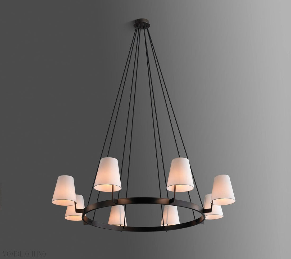 Corniche Circular Round Chandelier 60''-Momo Lighting