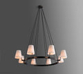 Corniche Circular Round Chandelier 60''-Momo Lighting