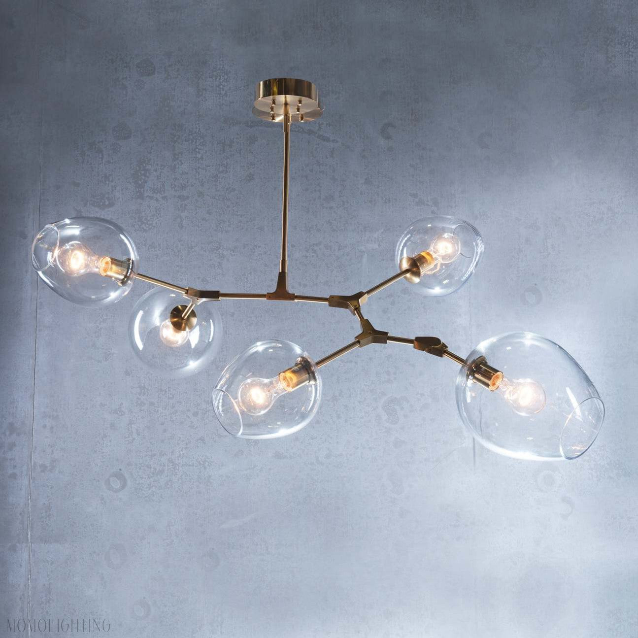 Covington Drop Globe Branching Bubble Chandelier 30''-Momo Lighting