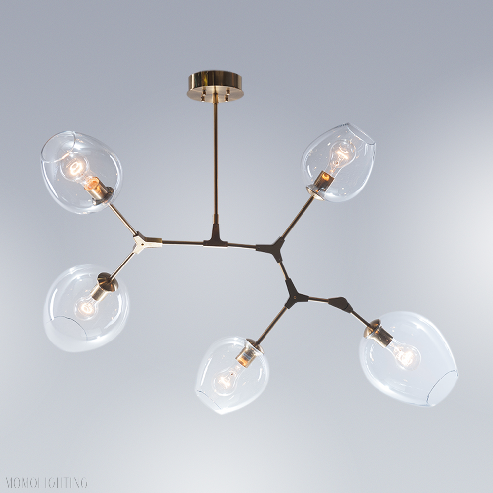 Covington Drop Globe Branching Bubble Chandelier 30''-Momo Lighting