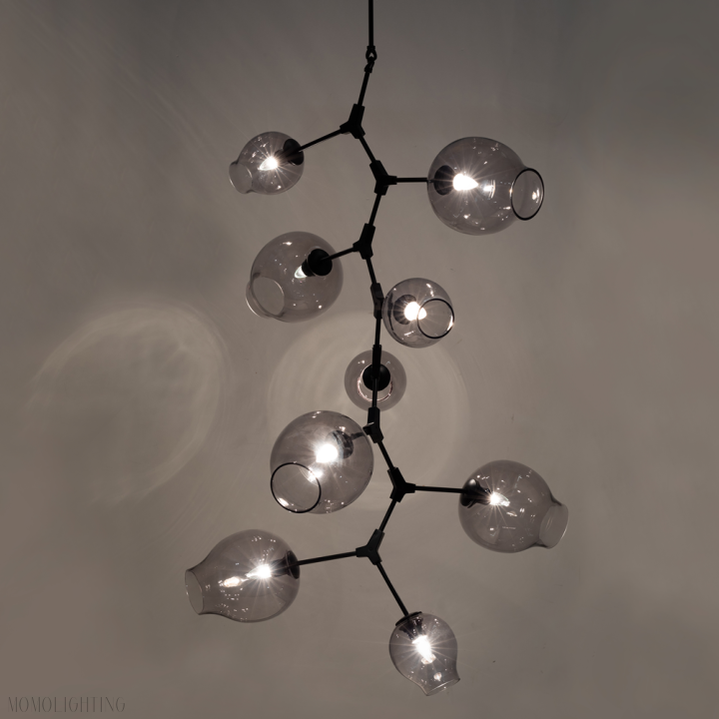 Covington Drop Globe Branching Bubble Chandelier 38''-Momo Lighting