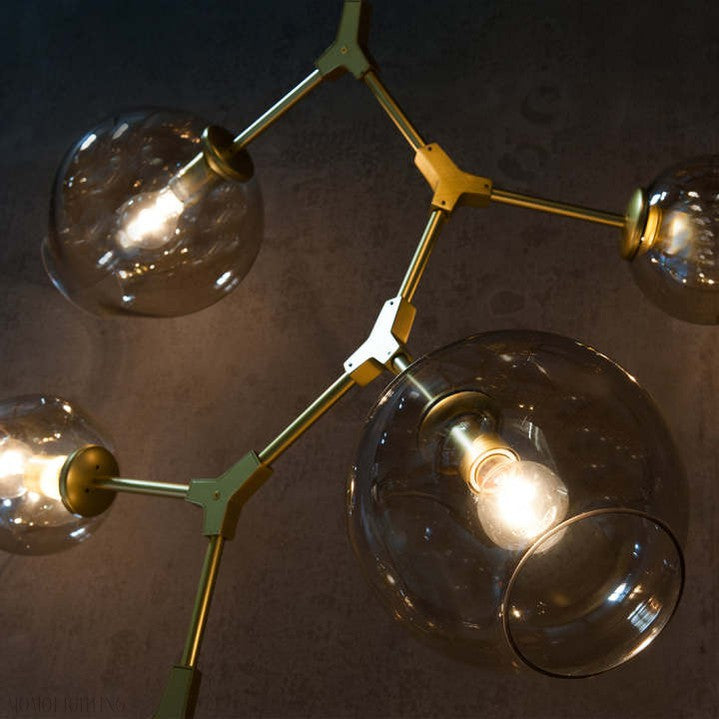 Covington Drop Globe Branching Bubble Chandelier 38''-Momo Lighting