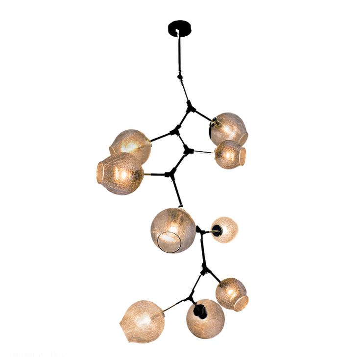Covington Drop Globe Branching Bubble Chandelier 38''-Momo Lighting
