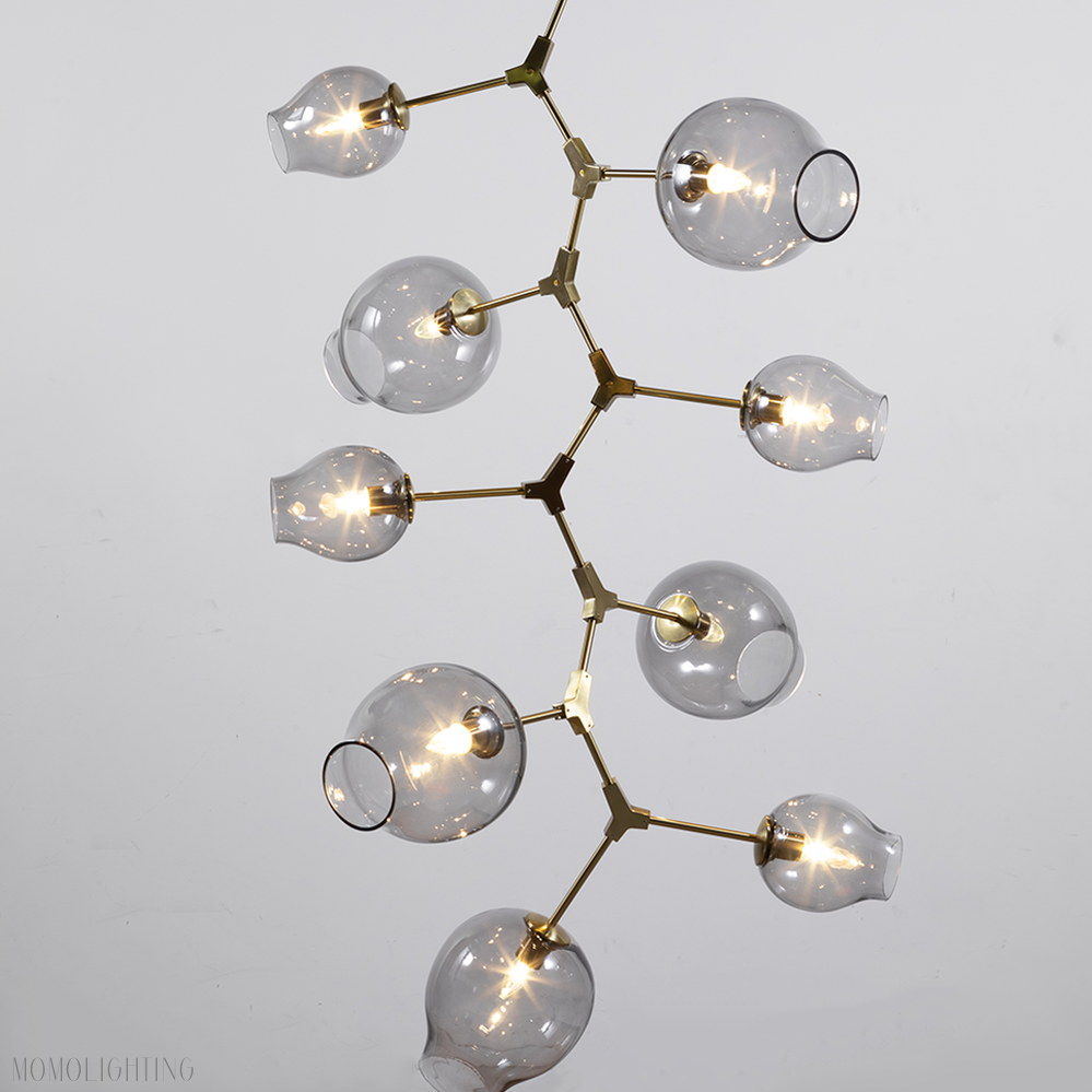 Covington Drop Globe Branching Bubble Chandelier 38''-Momo Lighting
