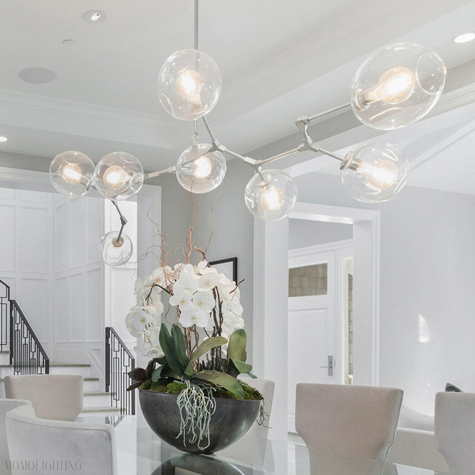 Covington Horizontal Globe Branching Bubble Chandelier-Momo Lighting