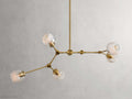 Covington Horizontal White Globe Branching Bubble Chandelier-Momo Lighting