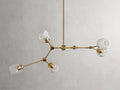 Covington Horizontal White Globe Branching Bubble Chandelier-Momo Lighting