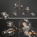 Covington Horizontal White Globe Branching Bubble Chandelier-Momo Lighting