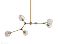 Covington Horizontal White Globe Branching Bubble Chandelier-Momo Lighting