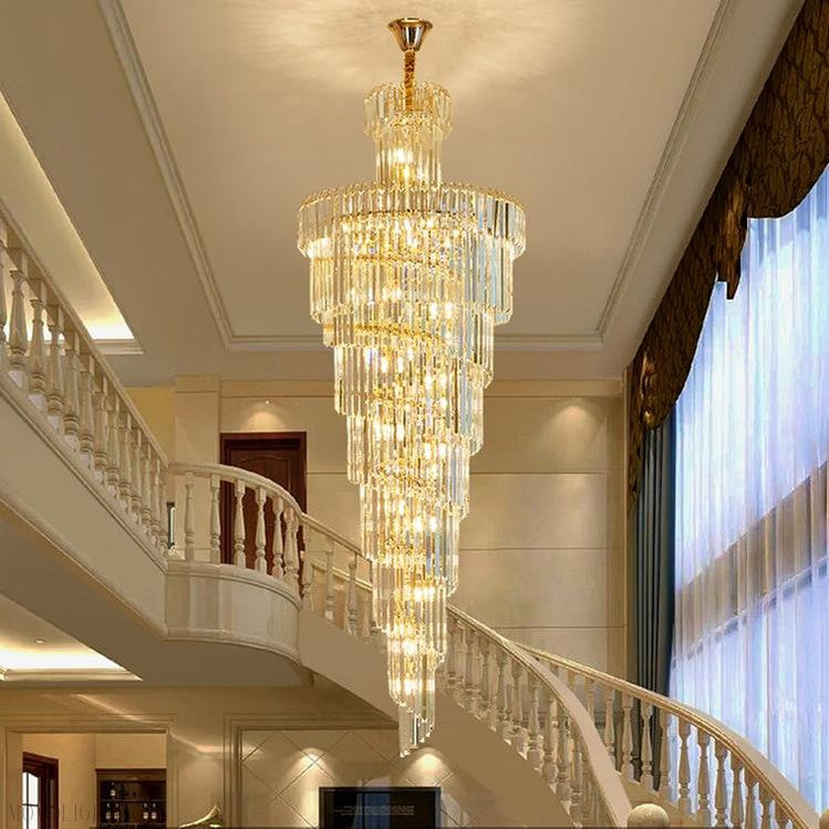 Danilo Multiple Tier Crystal Chandelier-Momo Lighting