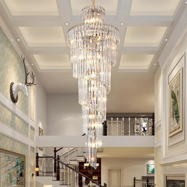 Danilo Multiple Tier Crystal Chandelier-Momo Lighting