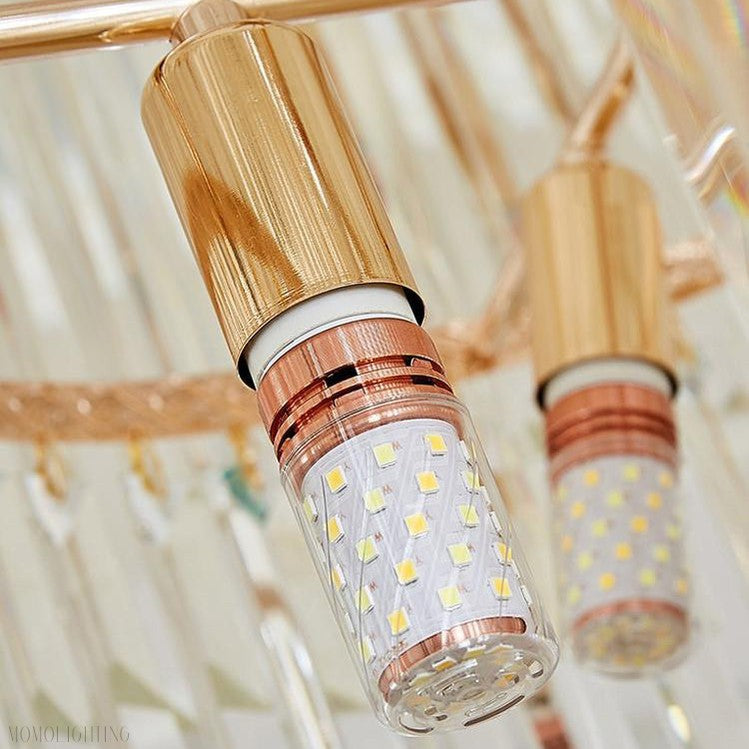 Danilo Multiple Tier Crystal Chandelier-Momo Lighting