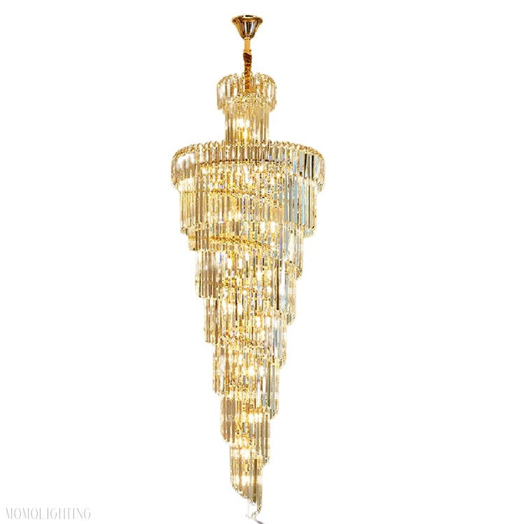 Danilo Multiple Tier Crystal Chandelier-Momo Lighting