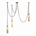 Della Flint 3-Light Alabaster Cluster Chandelier-Momo Lighting