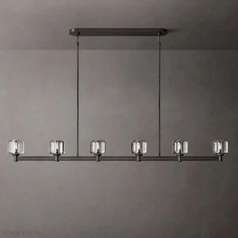 Demaret Double Linear Chandelier 54″ 72”-Momo Lighting