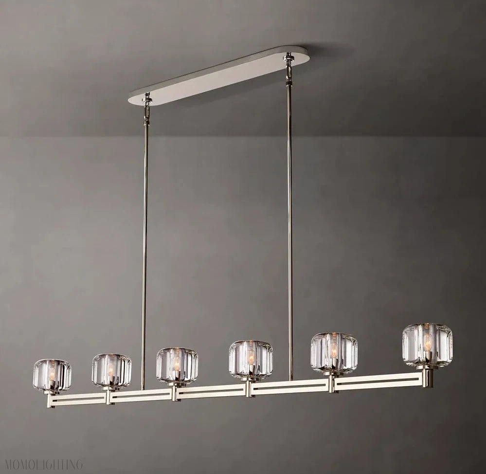 Demaret Double Linear Chandelier 72″-Momo Lighting