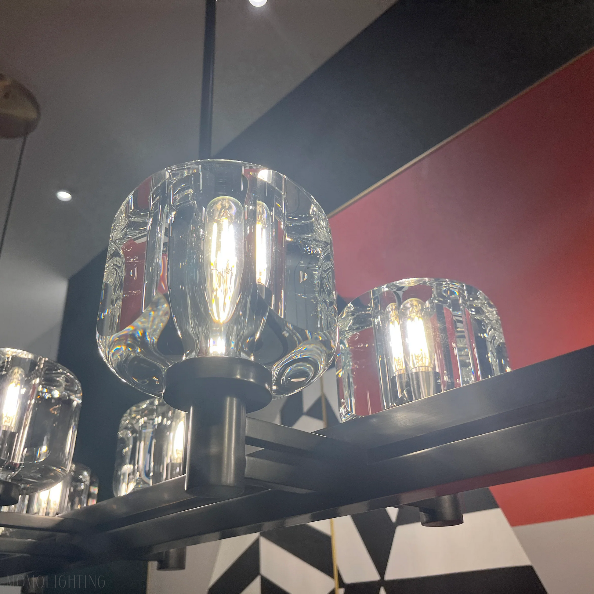 Demaret Double Linear Chandelier 72″-Momo Lighting