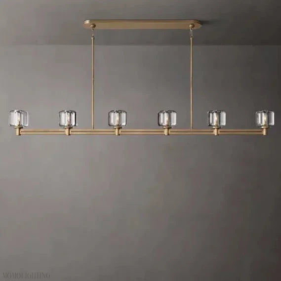 Demaret Double Linear Chandelier 72″-Momo Lighting
