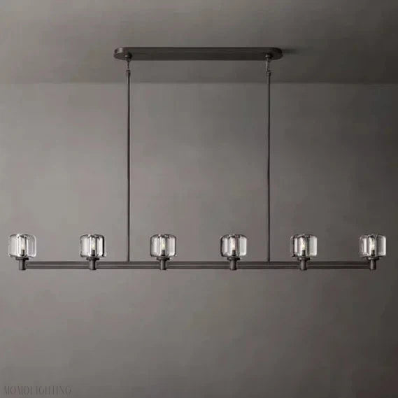 Demaret Double Linear Chandelier 72″-Momo Lighting