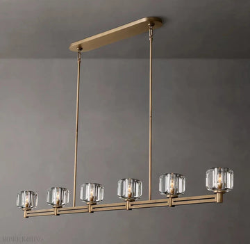 Demaret Double Linear Chandelier 72″-Momo Lighting