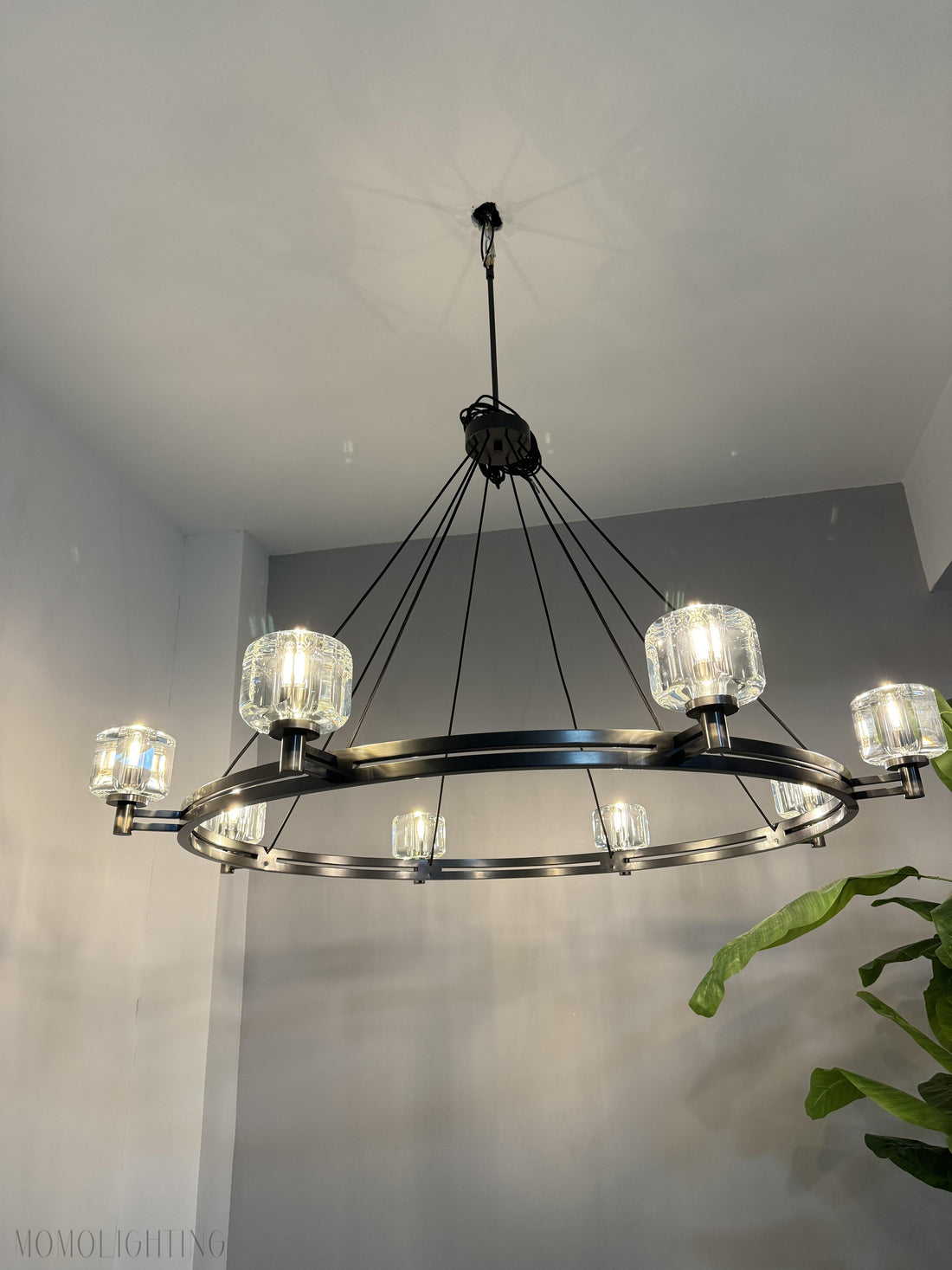 Demaret Double Round Chandelier 36"-Momo Lighting