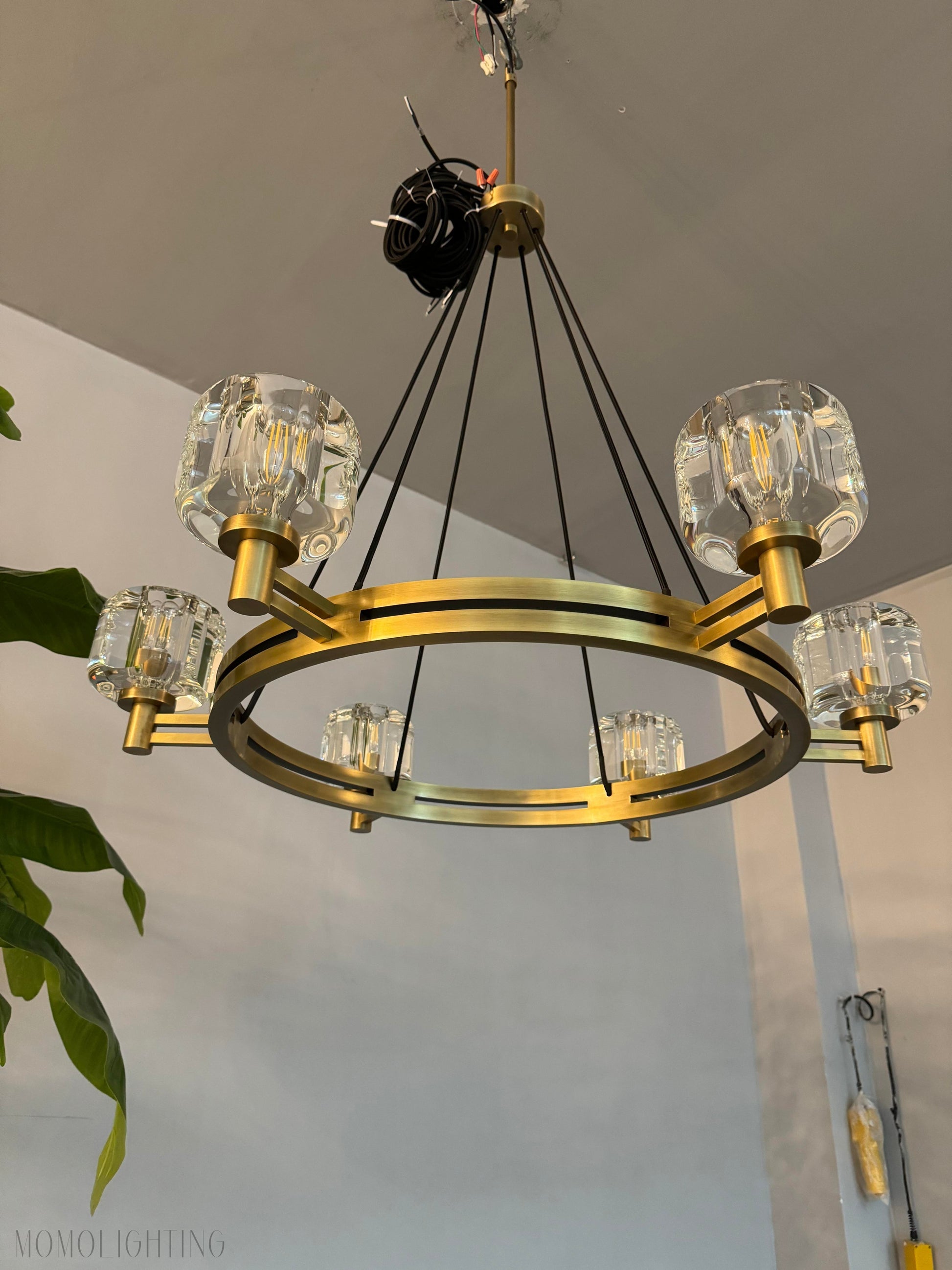 Demaret Double Round Chandelier 36"-Momo Lighting