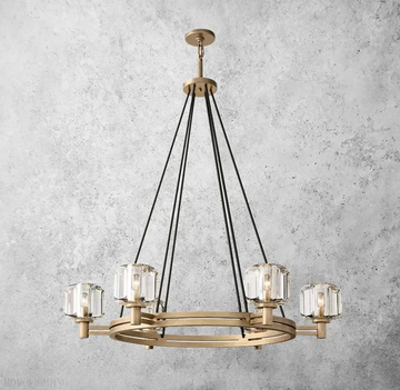 Demaret Double Round Chandelier 36"-Momo Lighting