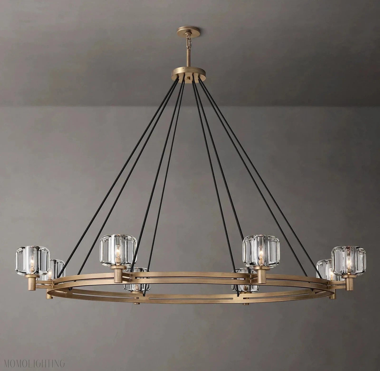 Demaret Double Round Chandelier 60"