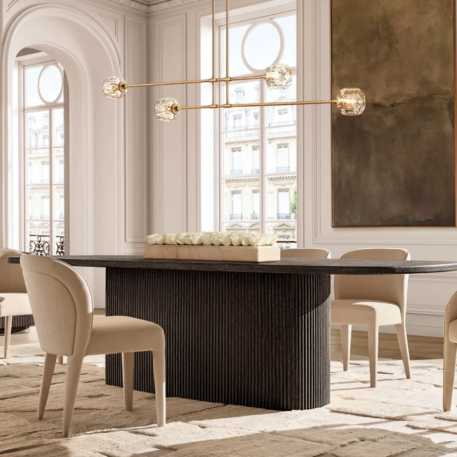 Demaret Mobile Linear Chandelier-Momo Lighting